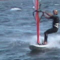 Step 1 instruction for One Handed Laydown Jibe
